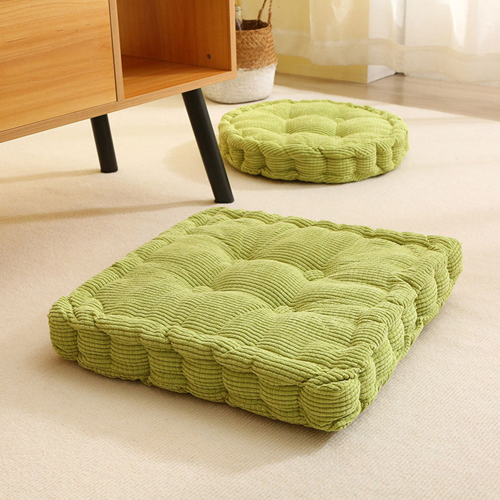 NNEAGS Green Round Cushion Soft Leaning Plush Backrest Throw Seat Pillow Home Office Decor