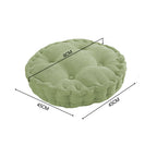 NNEAGS Green Round Cushion Soft Leaning Plush Backrest Throw Seat Pillow Home Office Decor