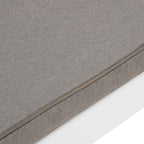 NNEVL Garden Lounge Bench with Cushion Plastic White