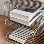 Minimalist Metal Magazine Rack