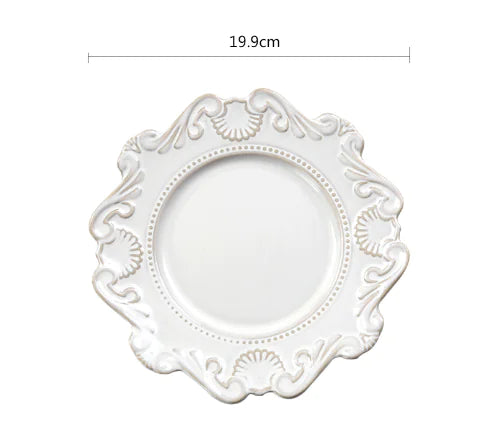 Creative Baroque European Tableware Set (Dinner Plates & Bowls)