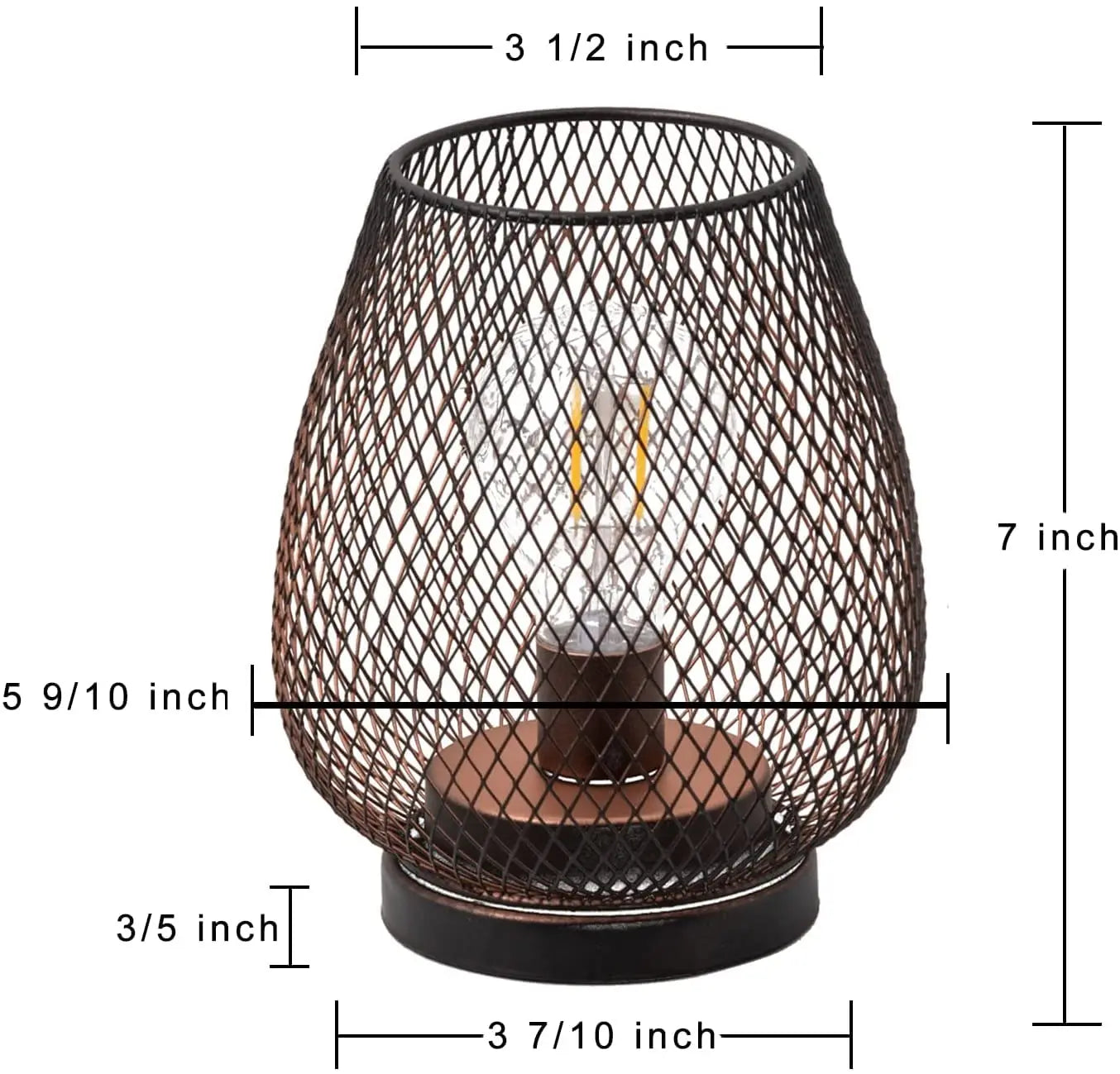 Modern Nordic Industrial Bird Cage Decorative Desk Lamp with Flexible Iron Frame LED Night Light for Bedroom Use