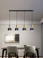 Minimalist dining room chandelier, modern Nordic lamp, light luxury living room lamp, long dining table, bar table lamp