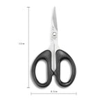 Thicker Stainless Steel Household Scissors Office Paper-cut Scissors Sharp Shears Students DIY Scissor Tool