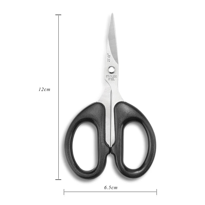 Thicker Stainless Steel Household Scissors Office Paper-cut Scissors Sharp Shears Students DIY Scissor Tool