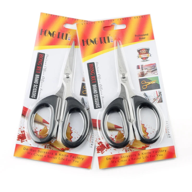 Thicker Stainless Steel Household Scissors Office Paper-cut Scissors Sharp Shears Students DIY Scissor Tool