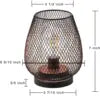 Modern Nordic Industrial Bird Cage Decorative Desk Lamp with Flexible Iron Frame LED Night Light for Bedroom Use