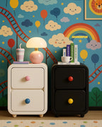 Playful Bedside Narrow Cabinet