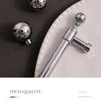 Santaya Solid Brass Kitchen Cabinet Handle PVD Gold Furniture Pulls Wardrobe Long Handles Dresser Drawer Knobs