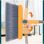 Rotatable Household folding broom broom dustpan set Soft brush whisk broom strip non-stick hair sweeping cleaning and scraping