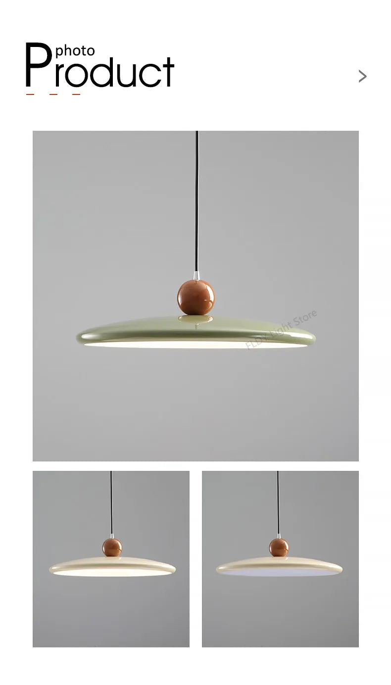Restaurant chandelier Nordic cream style UFO bar island table light modern simple  French dining table dining room lamps