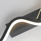 Wall Sconce Black LED Wall Lamp 80/100CM Long Strip Irregular Light Bedroom Bedside Lights Decorative Background Home Decor