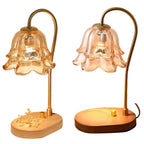 Candle Warmer Lamp with Timer&Adjustable Brightness- Wooden Base Wax Melter for Home, Office, Aromatherapy & Decorative Lighting