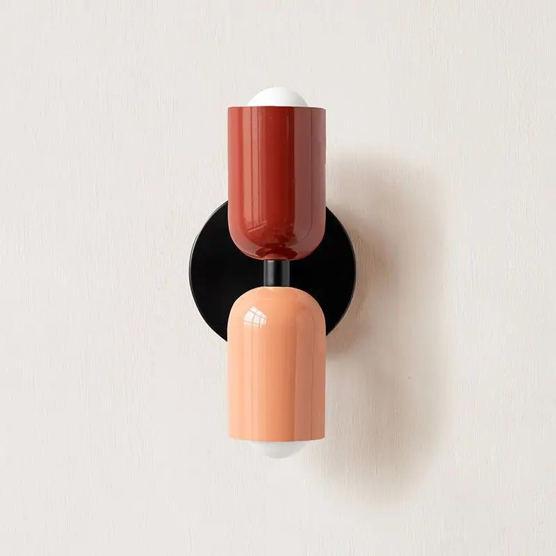 Modern Cream Style Wall Sconce, Double Head Up and Down Light for Bedroom, Corridor & Bedside Decoration