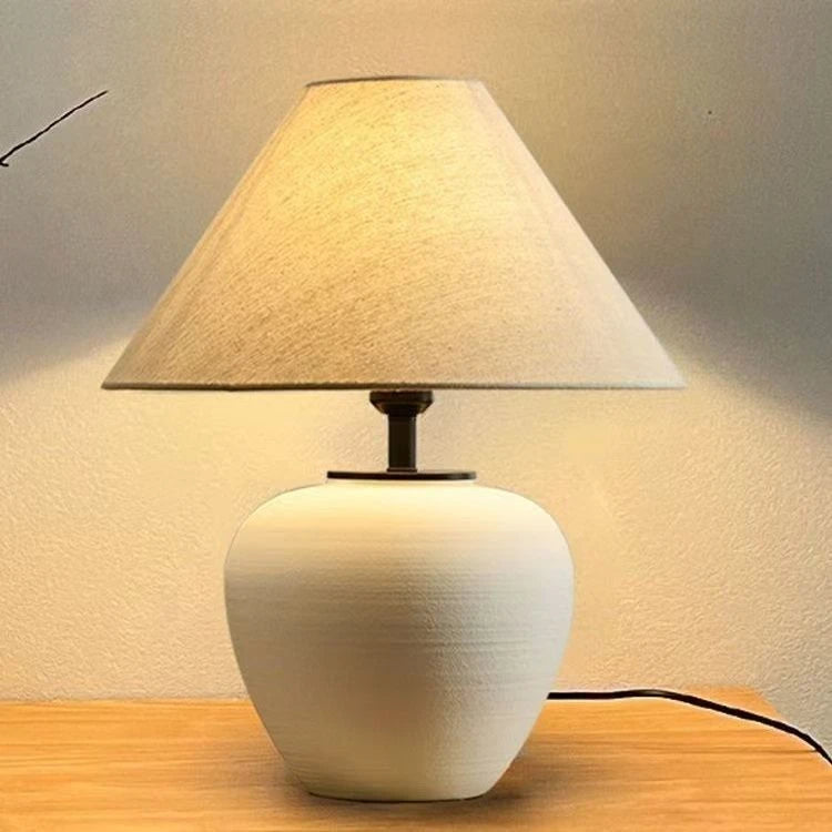 Retro Ceramic Floor Lamp, Bedroom Table Floor Lamp, Living Room Bedside Floor Lamp, Room Decoration Indoor Lighting Lamp