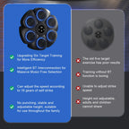 Smart Music Boxing Machine Bluetooth Boxing Reaction Wall Target Muay Thai Training Sandbag RGB Light Punching Equipment ﻿