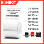 Niimbot B21/B1/B3S Thermal Label Sticker Paper Printable White 20-50mm Width Clothing Tag Commodity Price Food Self-Adhesive
