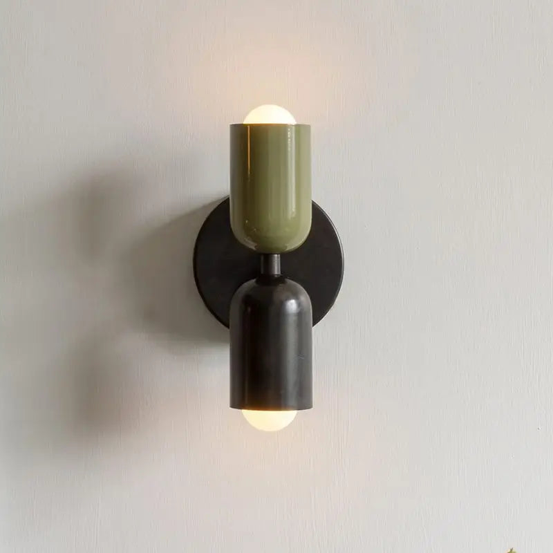 Modern Cream Style Wall Sconce, Double Head Up and Down Light for Bedroom, Corridor & Bedside Decoration