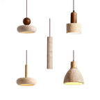 Natural Yellow Cave Stone Led Pendant Lamp For Dining Table, Bedside, Bedroom, Living Room. Home Decoration And Lighting Pendant