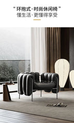 Italian Single Sofa  Designer  Vintage  Modern  Living Room Balcony  Lounger  Lounge Chair  Casual