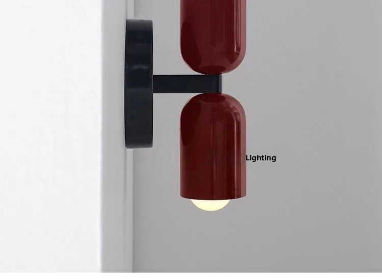 Modern Cream Style Wall Sconce, Double Head Up and Down Light for Bedroom, Corridor & Bedside Decoration