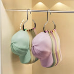 Durable Circle Ring Hat Hanger Non-marking Non-slip Hat Storage Hook Scarf Towel Tie Hanging Rack
