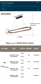 Nordic LED Restaurant Chandelier Ring Aluminum Chandelier Suitable For Kitchen Restaurant Hanging Chandelier Lustre Lighting