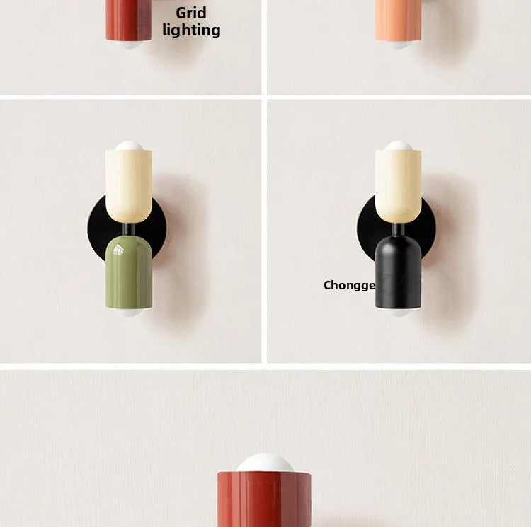 Modern Cream Style Wall Sconce, Double Head Up and Down Light for Bedroom, Corridor & Bedside Decoration