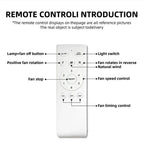 52inch Modern LED 60W Low Floor DC Motor 35W Ceiling Fans With Remote Control Simple Ceiling Fan With Light Home Fan 220V