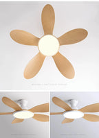 52inch Modern LED 60W Low Floor DC Motor 35W Ceiling Fans With Remote Control Simple Ceiling Fan With Light Home Fan 220V
