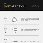 Santaya Solid Brass Kitchen Cabinet Handle PVD Gold Furniture Pulls Wardrobe Long Handles Dresser Drawer Knobs