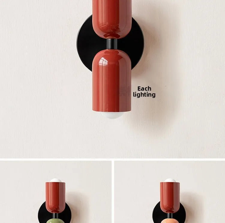 Modern Cream Style Wall Sconce, Double Head Up and Down Light for Bedroom, Corridor & Bedside Decoration