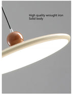 Restaurant chandelier Nordic cream style UFO bar island table light modern simple  French dining table dining room lamps