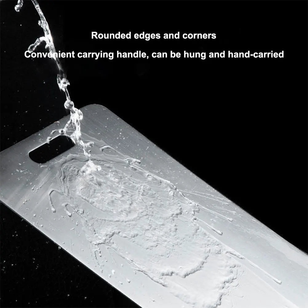 Titanium Cutting Boards for Kitchen, Stainless Steel Cutting Board, 304 Stainless Steel Double-Sided Food Grade Cutting Board