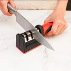 3-Stage Knife Sharpener - Manual Knife Sharpening Tool for Home Use, Quick & Easy Blade Maintenance, Home Kitchen Essential
