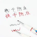 4Pcs Deep Hole Long Nib Markers For Pen Set Waterproof Fine Tip for Metal, wood & Furniture Marking