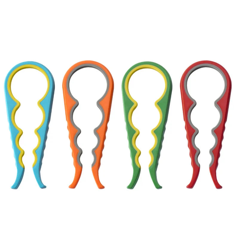 1Pc Four-in-One Bottle Opener Kitchen Multi-Function Can Openers Bottle Opener Non-Slip Labor-Saving Twist Bottle Lid Opener