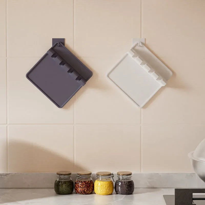 Silicone Tableware Drying Kitchen Utensil Rack Rest Holders Fork Spatula Multifunctional Shelf Organizer Non-Slip Storage Pad