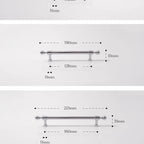 Santaya Solid Brass Kitchen Cabinet Handle PVD Gold Furniture Pulls Wardrobe Long Handles Dresser Drawer Knobs