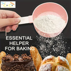 8pcs Measuring Cups & Spoons Set,Stackable Nesting Measure Cups with Stainless Steel Handle,Kitchen Gadgets for Cooking & Baking