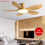 52inch Modern LED 60W Low Floor DC Motor 35W Ceiling Fans With Remote Control Simple Ceiling Fan With Light Home Fan 220V