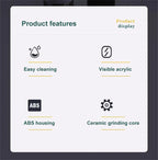 Electric Automatic Mill Pepper And Salt Grinder With LED Light Adjustable Coarseness Spice Grinder Kitchen Cooking Tool