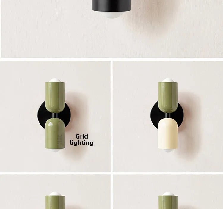 Modern Cream Style Wall Sconce, Double Head Up and Down Light for Bedroom, Corridor & Bedside Decoration