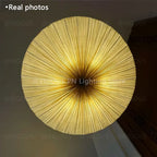 Japanese Wabi Sabi Cloth Pendant Light Bar Living Room B&B Bedroom Nordic Ceiling Chandelier Lighting Decor Lustre Hanging Lamps