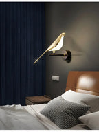 Nordic Golden Bird LED Wall Lights Parlor Bar Creative Wall Lamps Novelty Sconces Bedroom Bedside Lamp Living Room Decoration