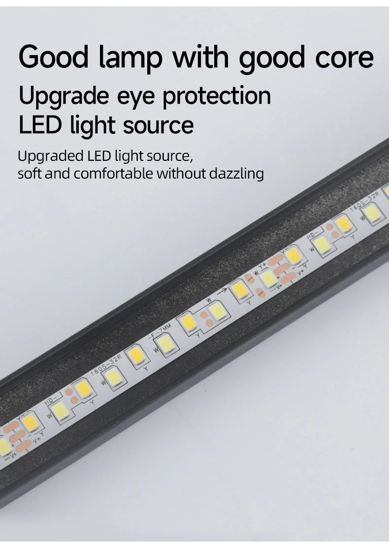 Wall Sconce Black LED Wall Lamp 80/100CM Long Strip Irregular Light Bedroom Bedside Lights Decorative Background Home Decor