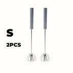 Stainless Steel Egg Beater Durable Semi-Automatic Mixer for Effortless Egg Cream Mixing Stirring and Beating for Kitchen Baking