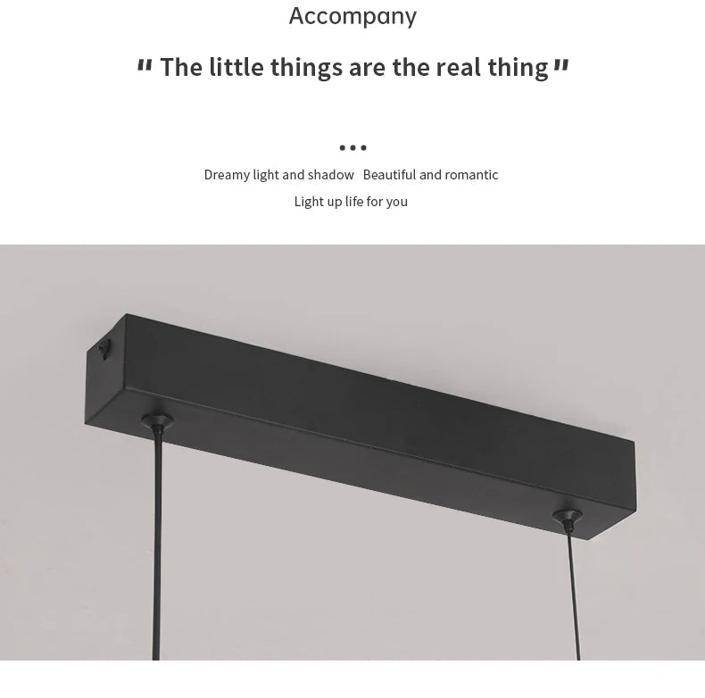 Contemporary Dining Room Pendant Light Sleek LED Arc Hanging Lamp Adjustable Brightness Energy Efficient Ideal for Kitchen Resta