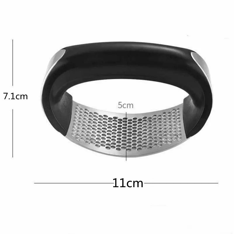 1Pcs Stainless Steel Garlic Press Crusher Manual Garlic Mincer Chopping Garlic Tool Home Garlic Masher Artifact Kitchen Gadget