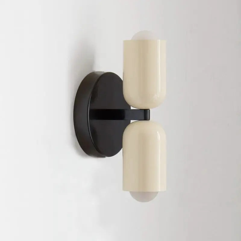 Modern Cream Style Wall Sconce, Double Head Up and Down Light for Bedroom, Corridor & Bedside Decoration